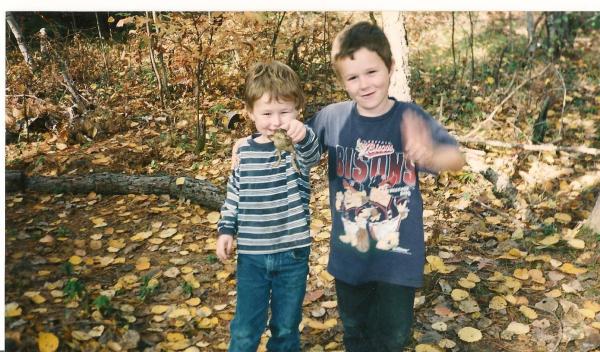 Dylan, and Kyle playin @ camp
