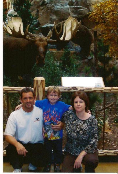 Checking out the new Cabela's store 

      (almost 1yr after surgery.)