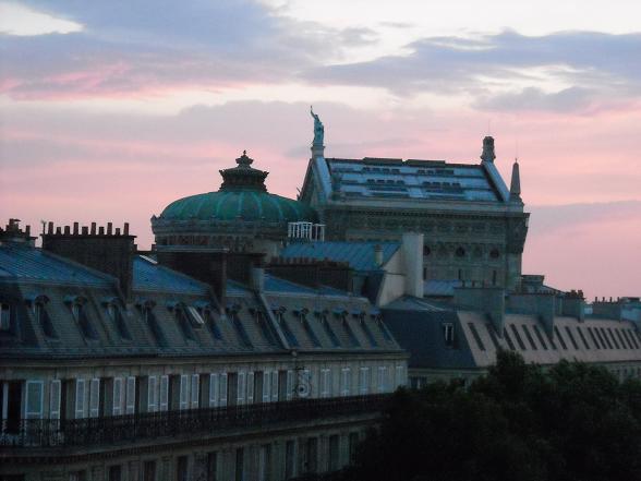 View from our Paris hotel room...the building in the background is the opera house