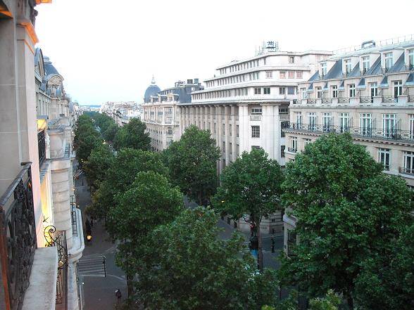 View from our Paris hotel room...down the street
